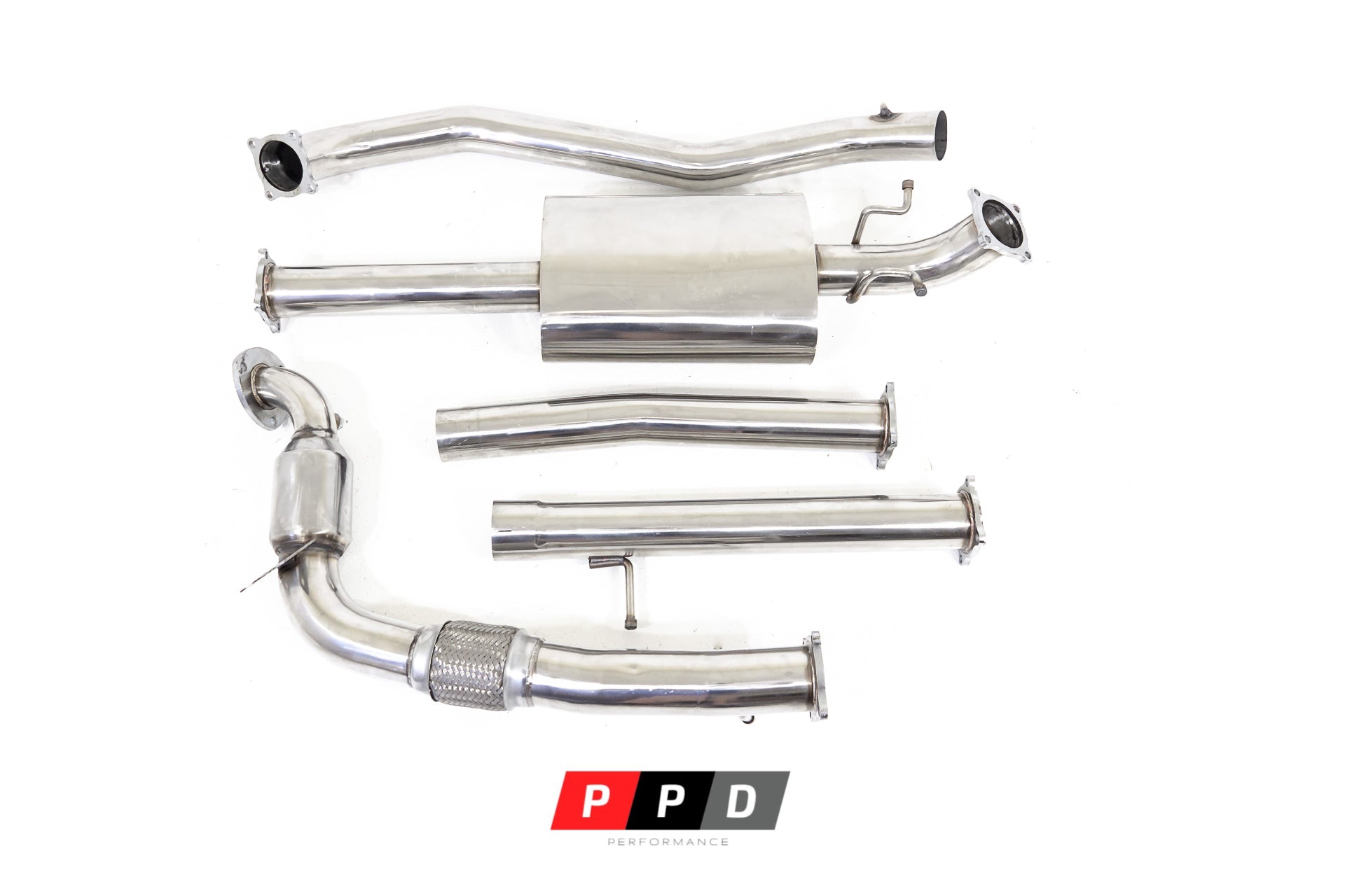 PPD Performance - Ford Ranger (2011 - 2016) PX / PXII 2.2L 3' Stainless Turbo Back Exhaust - 4X4OC™ | 4x4 Offroad Centre