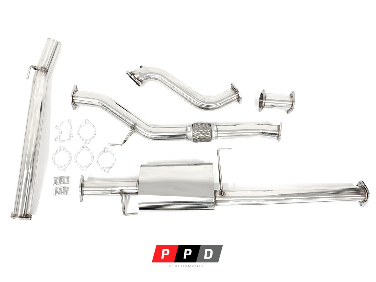 PPD Performance - Holden Rodeo (2003 - 2006) RA 3.0L TDI 4JH1 Stainless Turbo Back Exhaust - 4X4OC™ | 4x4 Offroad Centre