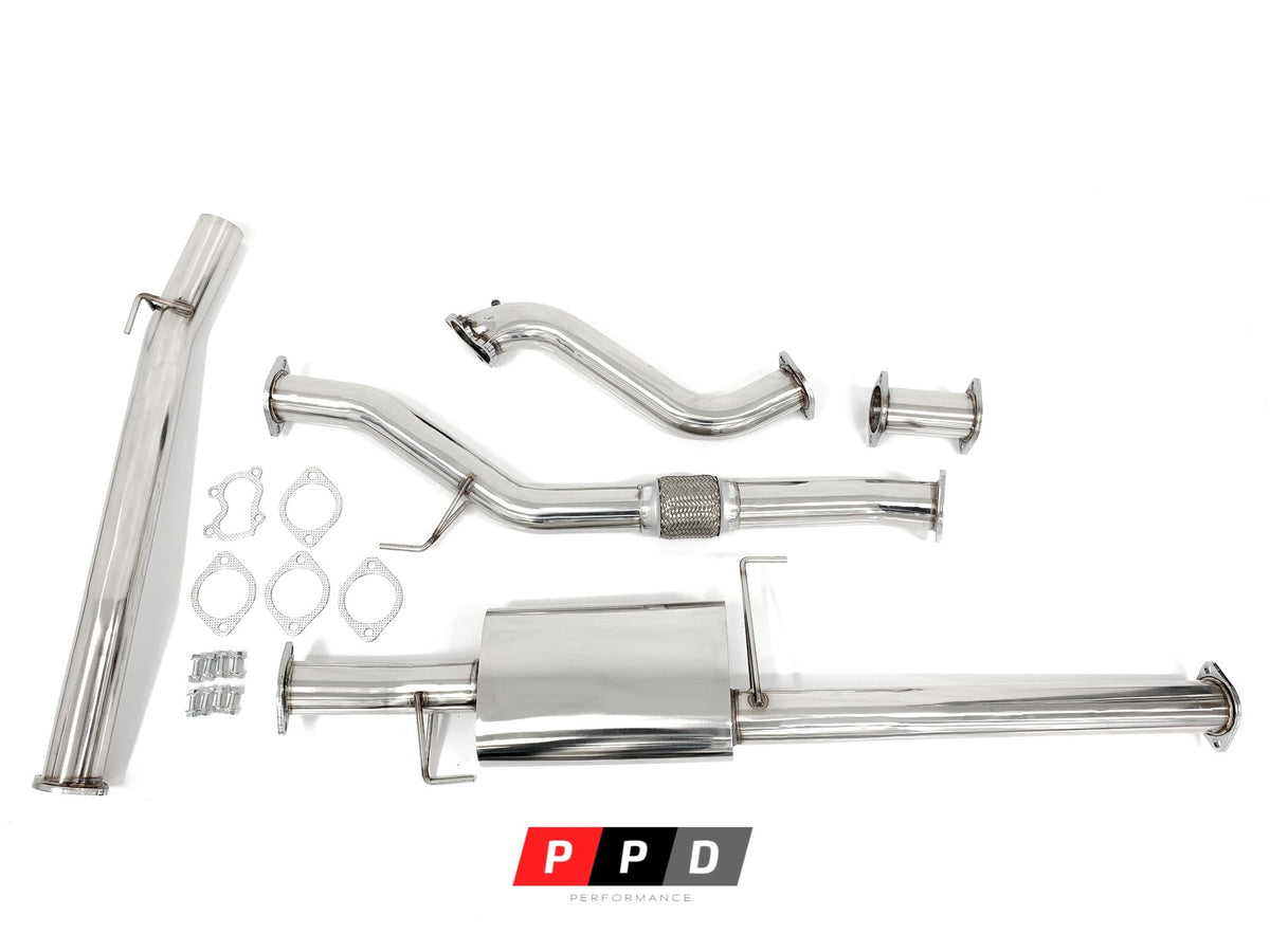 PPD Performance - Holden Rodeo (2003 - 2006) RA 3.0L TDI 4JH1 Stainless Turbo Back Exhaust - 4X4OC™ | 4x4 Offroad Centre