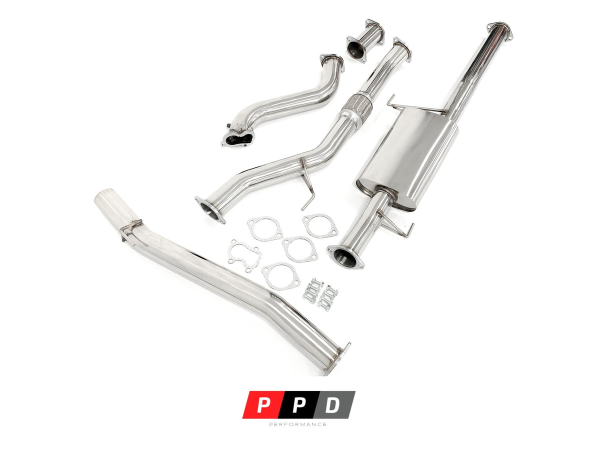 PPD Performance - Holden Rodeo (2003 - 2006) RA 3.0L TDI 4JH1 Stainless Turbo Back Exhaust - 4X4OC™ | 4x4 Offroad Centre