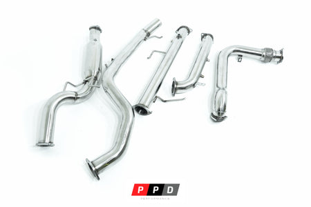 PPD Performance - Mitsubishi Pajero (2006 - 2016) NS NT NW NX 3.2L TD (NON - DPF MODELS) - 3' Stainless Steel Turbo Back Exhaust - 4X4OC™ | 4x4 Offroad Centre