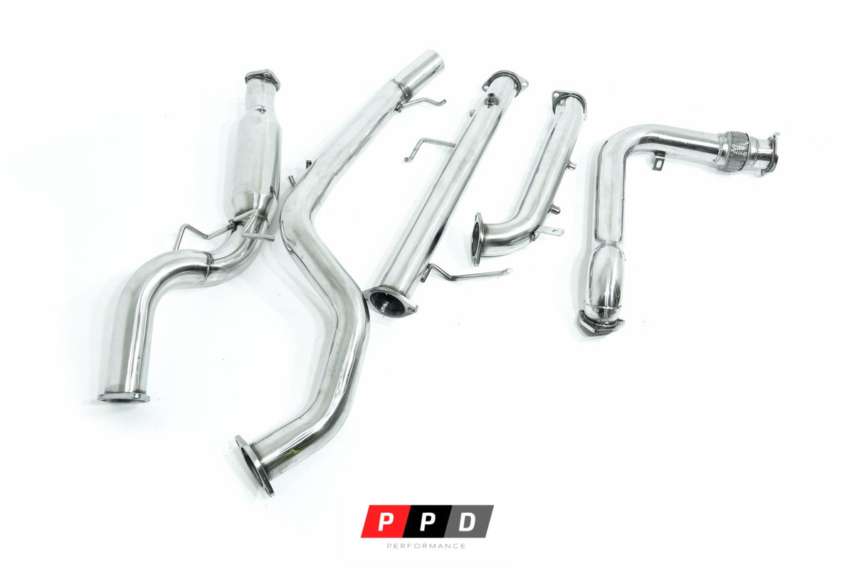 PPD Performance - Mitsubishi Pajero (2006 - 2021) NS NT NW NX 3.2L TD (DPF MODELS) - 3' Stainless Steel Turbo Back Exhaust - 4X4OC™ | 4x4 Offroad Centre