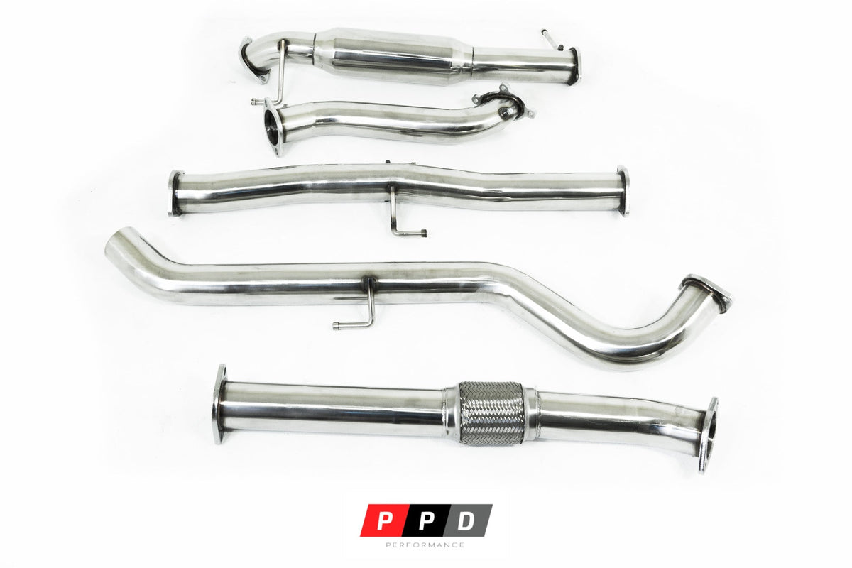 PPD Performance - Mitsubishi Triton (2006 - 2010) ML 3.2L TD - 3' Stainless Steel Turbo Back Exhaust - 4X4OC™ | 4x4 Offroad Centre