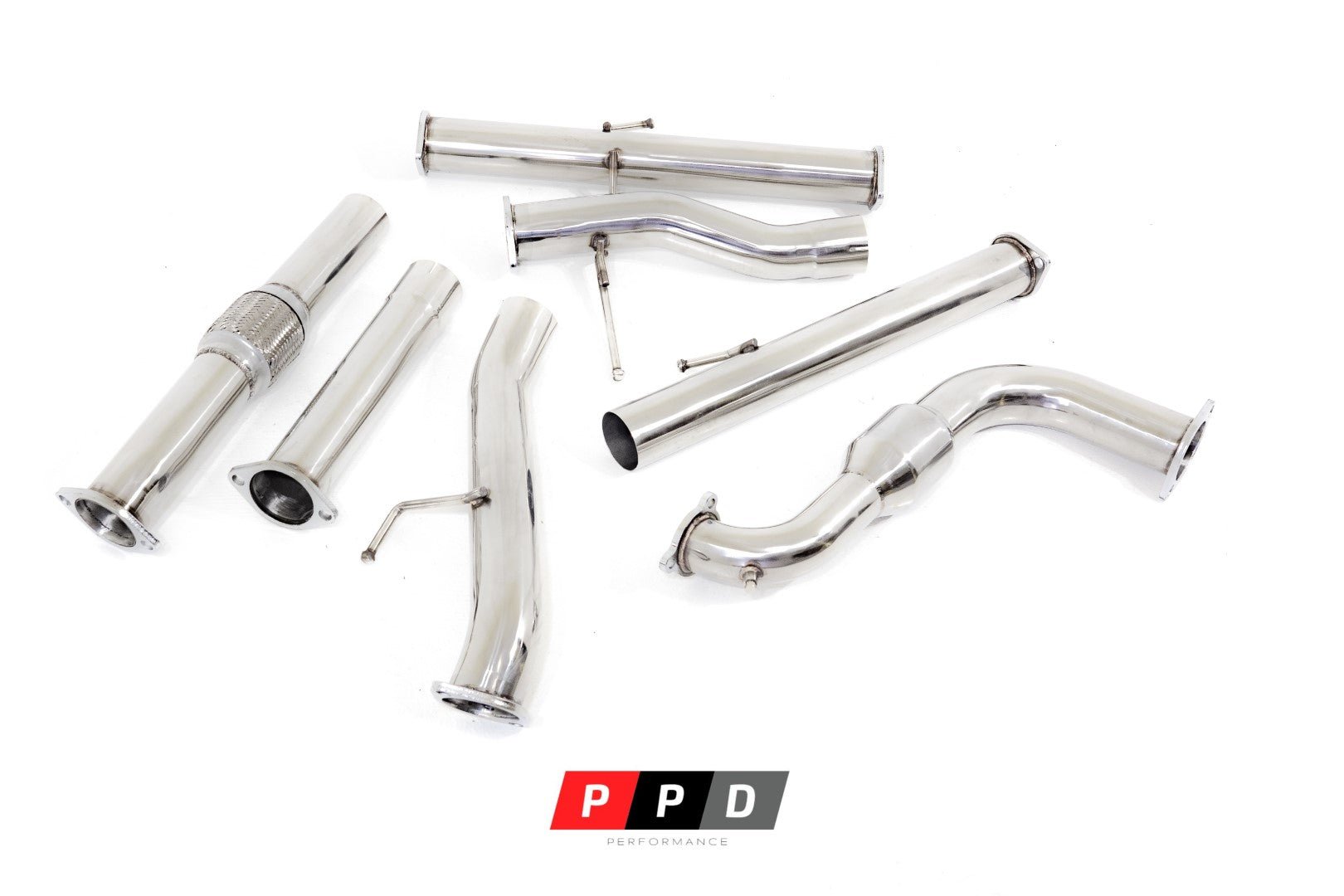 PPD Performance - Mitsubishi Triton (2010 - 2015) MN 2.5 TD - 3' Stainless Steel Turbo Back Exhaust - 4X4OC™ | 4x4 Offroad Centre