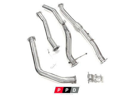 PPD Performance - Nissan Navara (1997 - 2008) D22 3.0L TD 3' Stainless Steel Turbo Back Exhaust System - 4X4OC™ | 4x4 Offroad Centre