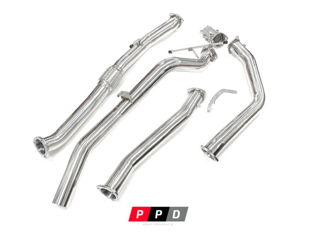 PPD Performance - Nissan Navara (1997 - 2008) D22 3.0L TD 3' Stainless Steel Turbo Back Exhaust System - 4X4OC™ | 4x4 Offroad Centre