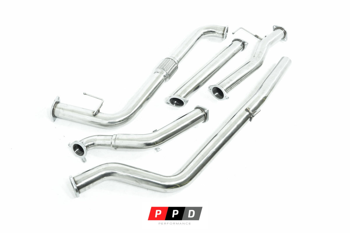 PPD Performance - Nissan Navara (2005 - 2006) D40 TD 3' Stainless Steel Exhaust System - 4X4OC™ | 4x4 Offroad Centre