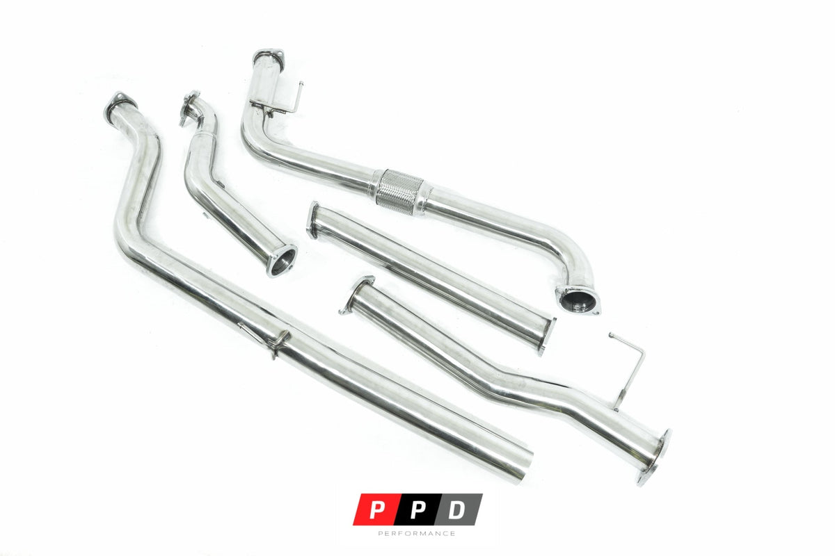 PPD Performance - Nissan Navara (2005 - 2006) D40 TD 3' Stainless Steel Exhaust System - 4X4OC™ | 4x4 Offroad Centre