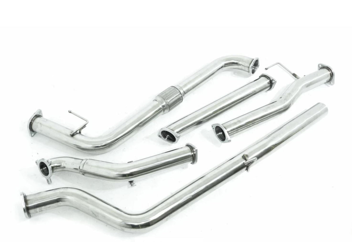 PPD Performance - Nissan Navara (2005 - 2006) D40 TD 3' Stainless Steel Exhaust System - 4X4OC™ | 4x4 Offroad Centre