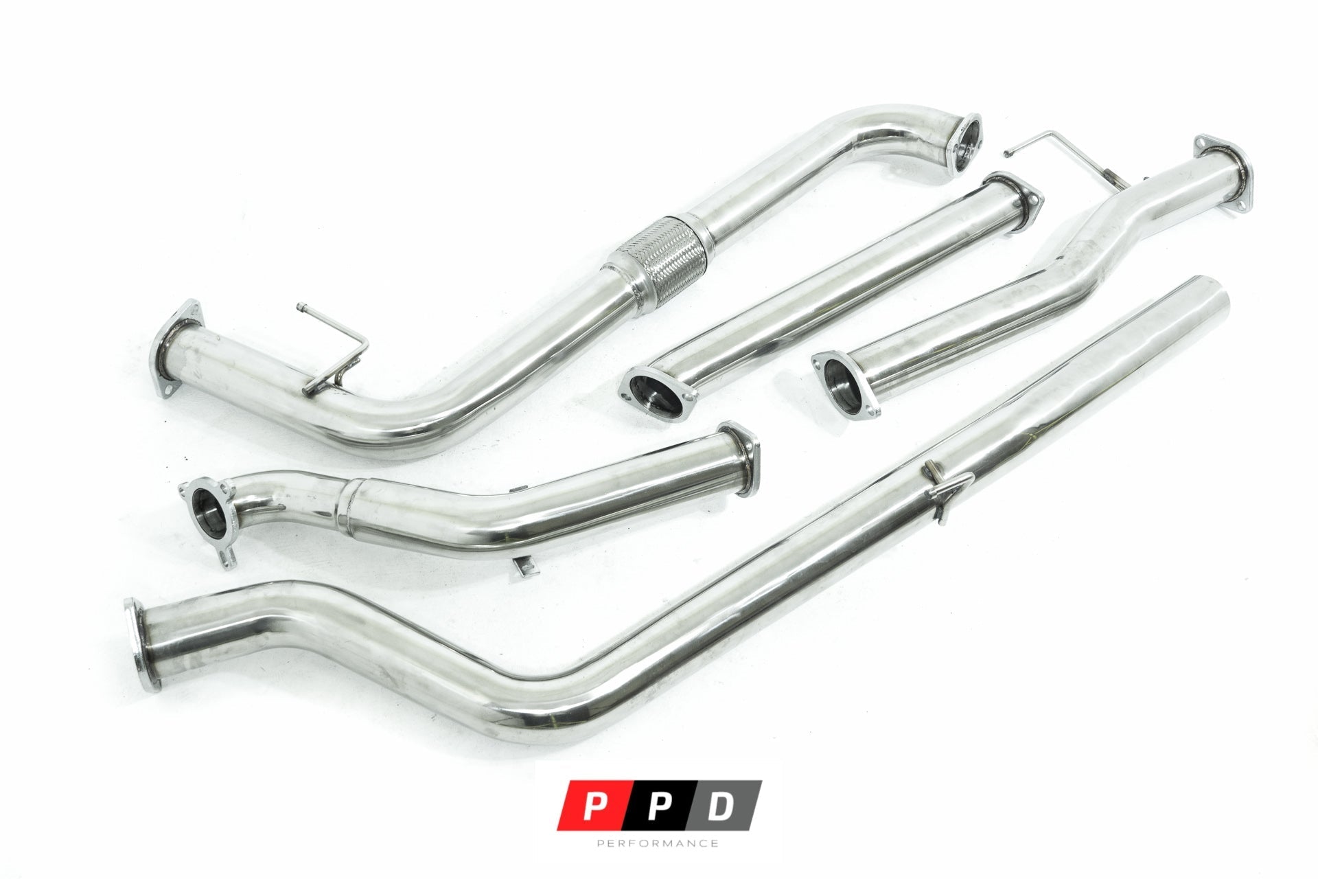 PPD Performance - Nissan Navara (2005 - 2006) D40 TD 3' Stainless Steel Exhaust System - 4X4OC™ | 4x4 Offroad Centre