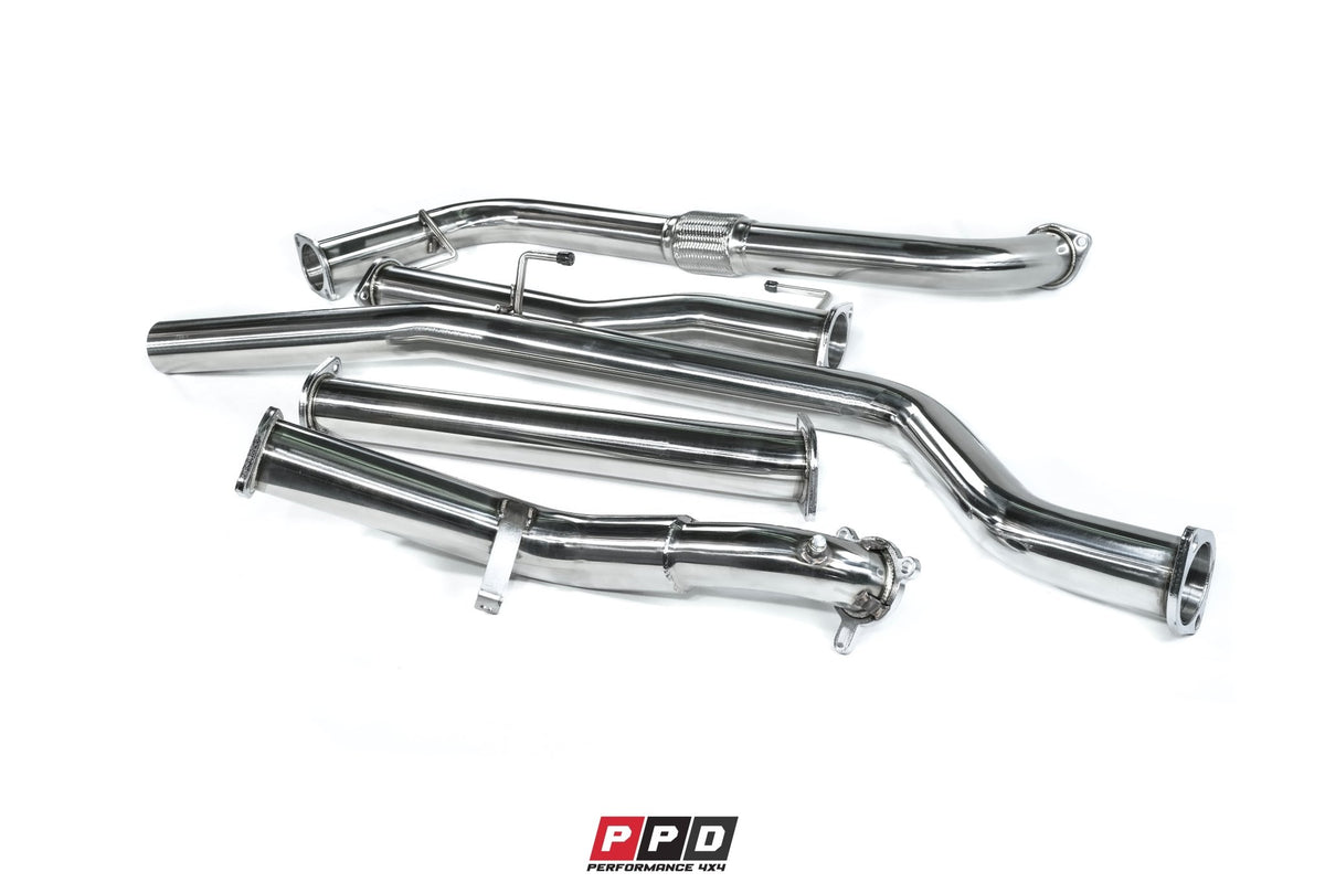 PPD Performance - Nissan Navara (2007+) D40 TD 3' Stainless Steel Exhaust System - 4X4OC™ | 4x4 Offroad Centre