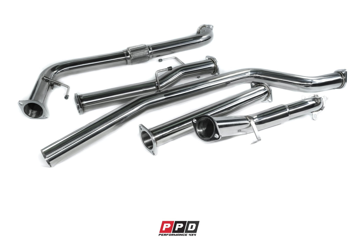 PPD Performance - Nissan Navara (2007+) D40 TD 3' Stainless Steel Exhaust System - 4X4OC™ | 4x4 Offroad Centre