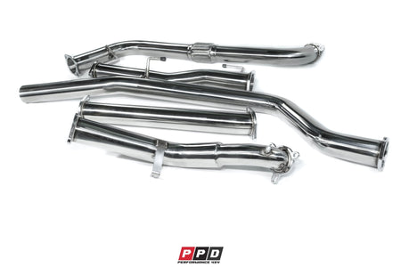 PPD Performance - Nissan Navara (2007+) D40 TD 3' Stainless Steel Exhaust System - 4X4OC™ | 4x4 Offroad Centre