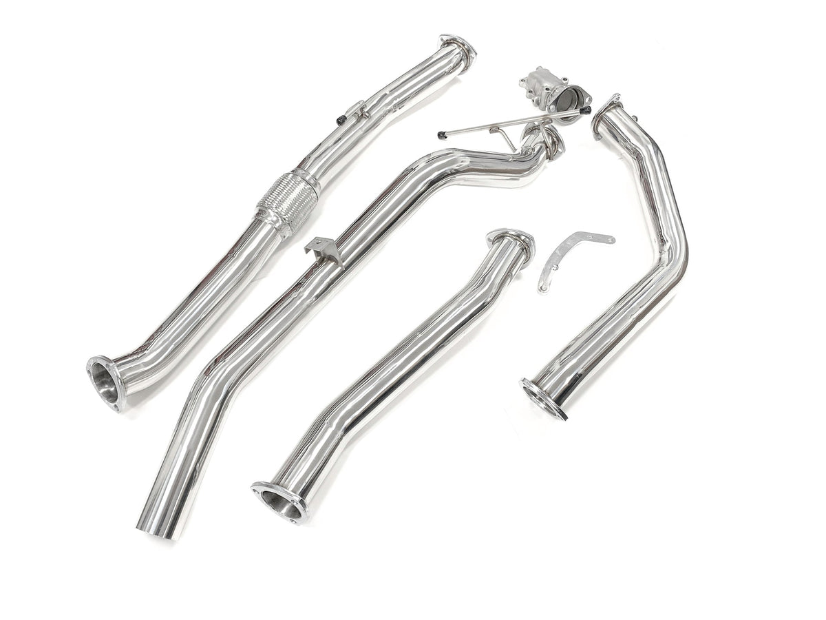 PPD Performance - Nissan Navara (2008 - 2015) D22 2.5L TD 3' Stainless Steel Turbo Back Exhaust System - 4X4OC™ | 4x4 Offroad Centre