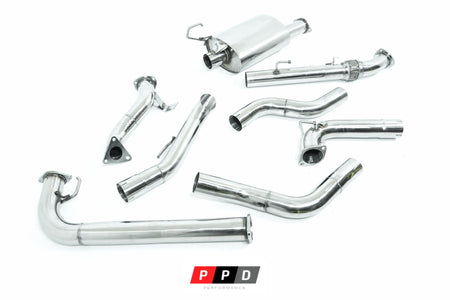 PPD Performance - Nissan Pathfinder (2007 - 2013) R51 2.5L TD 3' Stainless Steel Turbo Back Exhaust System - 4X4OC™ | 4x4 Offroad Centre