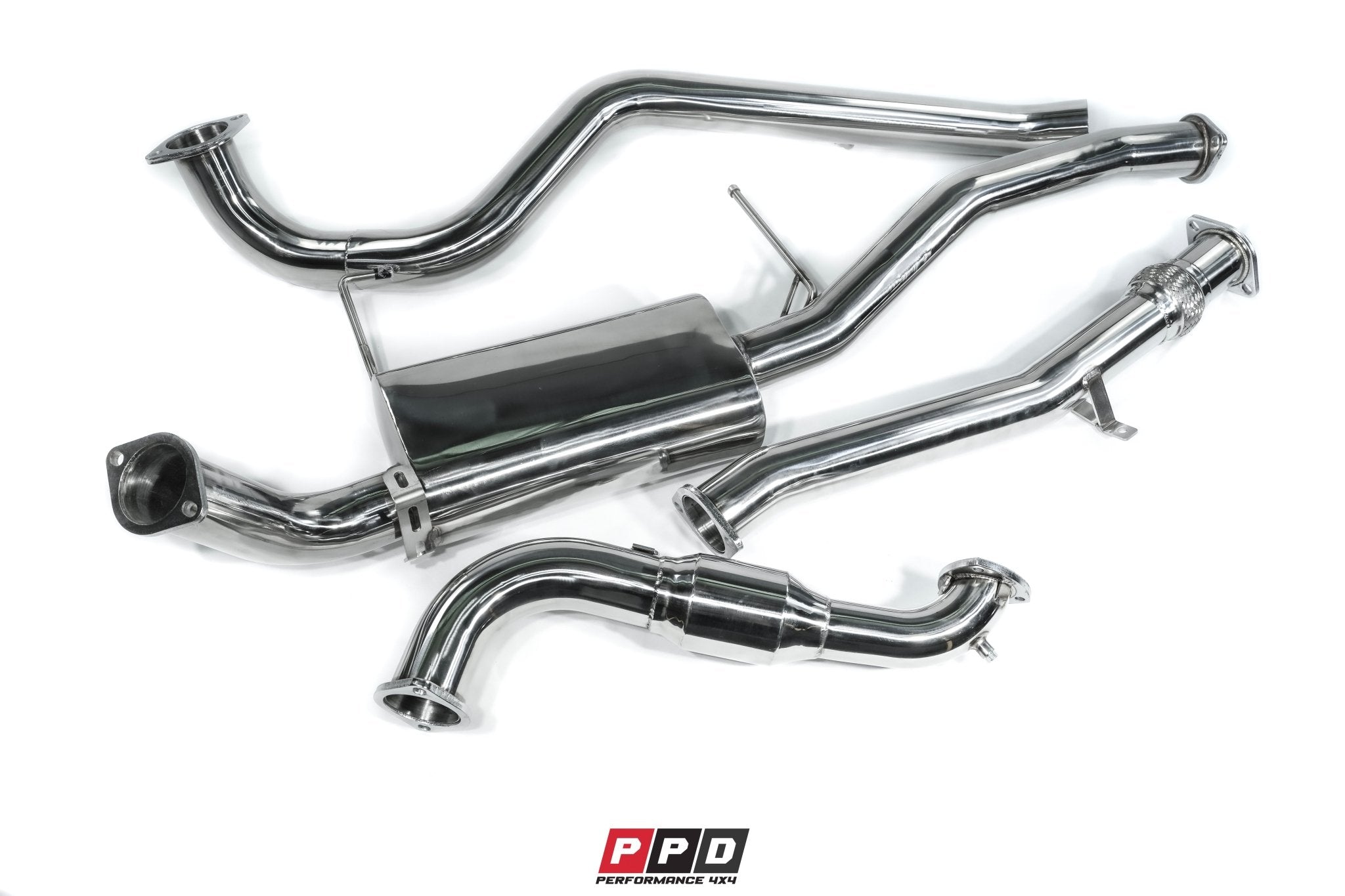 PPD Performance - Nissan Patrol (1997 - 2016) GU 3L Wagon 3' Stainless Exhaust Upgrade - 4X4OC™ | 4x4 Offroad Centre