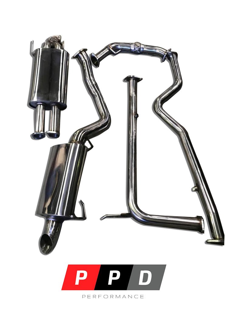 PPD Performance - Nissan Patrol (2013 - 2019) Y62 V8 3' Stainless Steel Cat Back Exhaust System - 4X4OC™ | 4x4 Offroad Centre