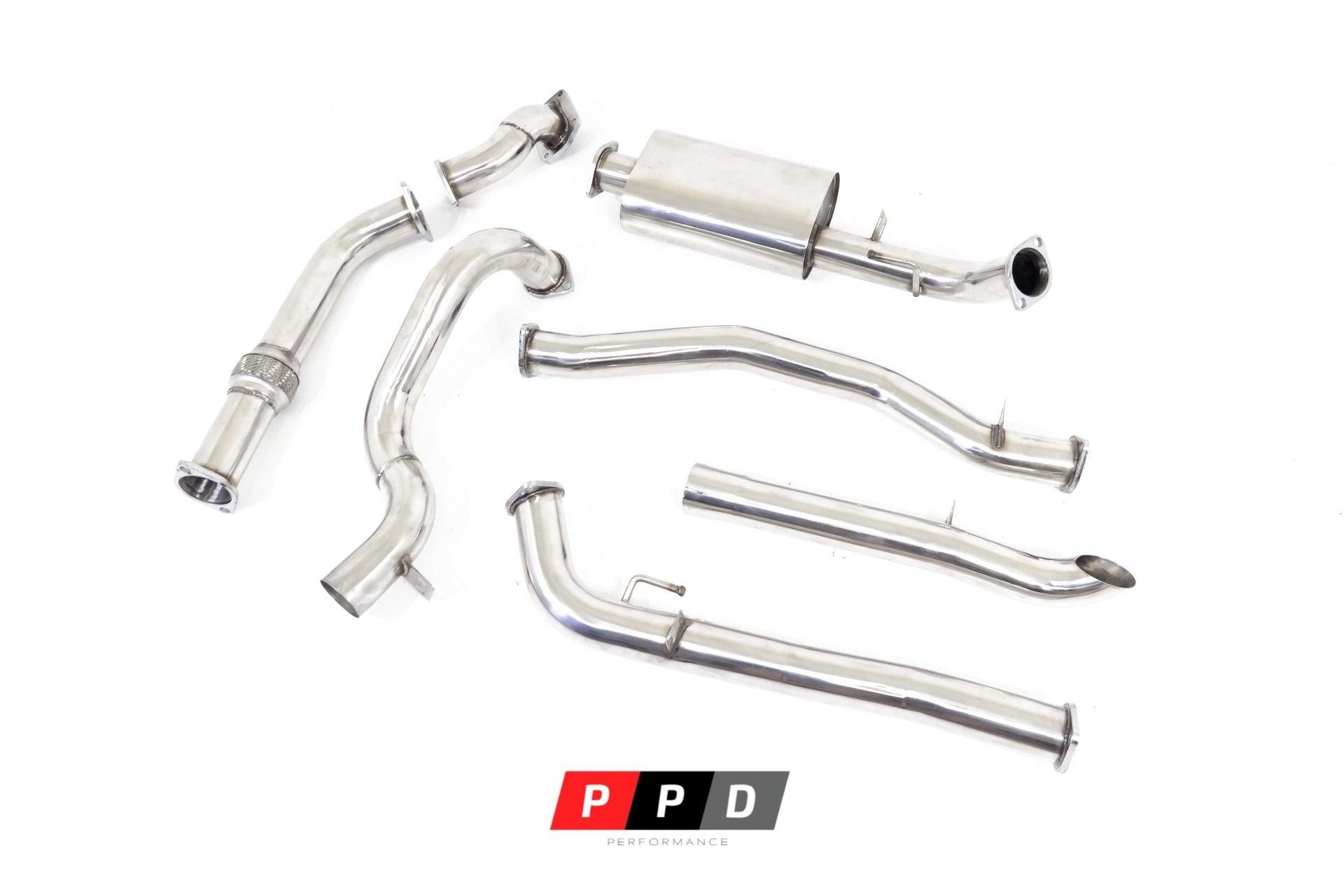 PPD Performance - PPD Performance - Toyota Landcruiser 100 Series (1997 - 2006) 4.2L 1HD 3" Turbo Back Exhaust - 4X4OC™ | 4x4 Offroad Centre