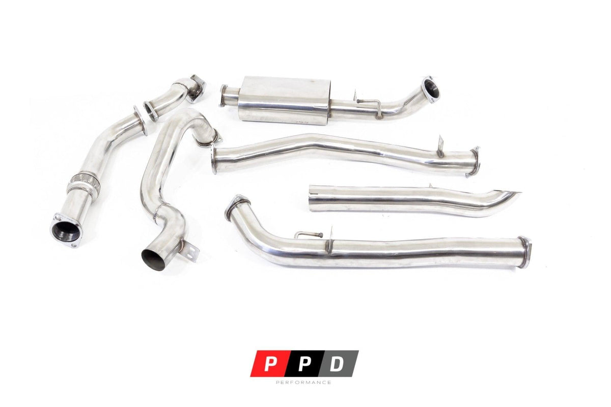 PPD Performance - PPD Performance - Toyota Landcruiser 100 Series (1997 - 2006) 4.2L 1HD 3" Turbo Back Exhaust - 4X4OC™ | 4x4 Offroad Centre