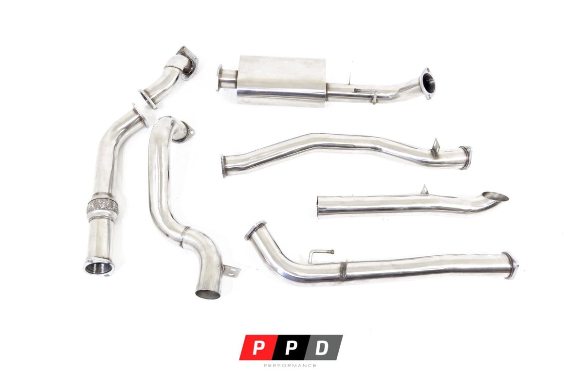 PPD Performance - PPD Performance - Toyota Landcruiser 100 Series (1997 - 2006) 4.2L 1HD 3" Turbo Back Exhaust - 4X4OC™ | 4x4 Offroad Centre