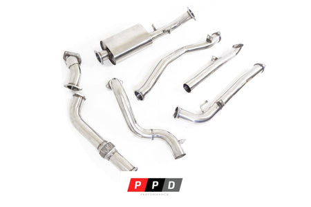 PPD Performance - PPD Performance - Toyota Landcruiser 100 Series (1997 - 2006) 4.2L 1HD 3" Turbo Back Exhaust - 4X4OC™ | 4x4 Offroad Centre