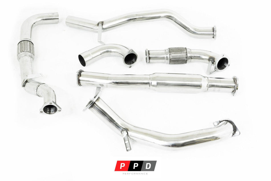 PPD Performance - PPD Performance - Toyota Landcruiser VDJ79 Series (2007 - 2016) V8 TD Stainless Steel Exhaust With CAT - 4X4OC™ | 4x4 Offroad Centre