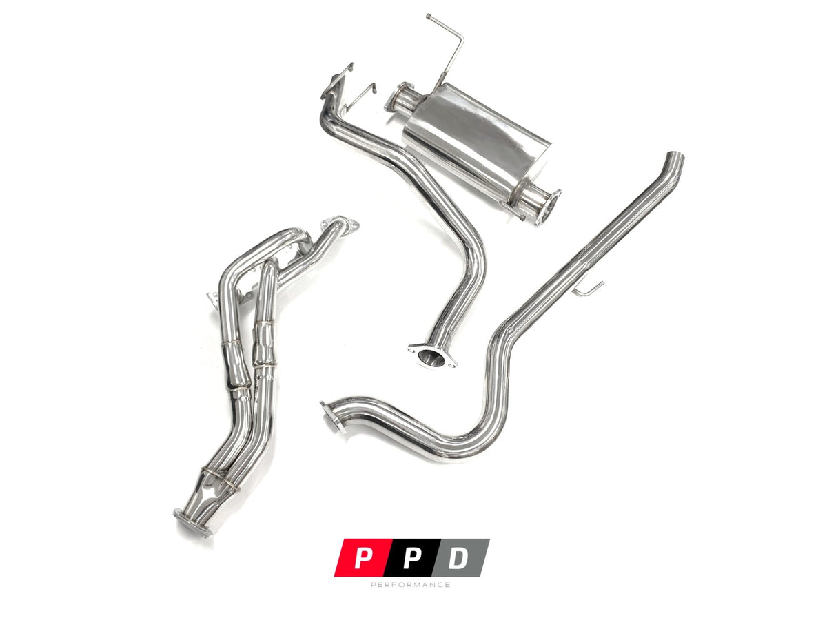 PPD Performance - Toyota Hilux (1997 - 2005) LN167 5L Engine back exhaust system - 2.5' system inc Extractors - 4X4OC™ | 4x4 Offroad Centre