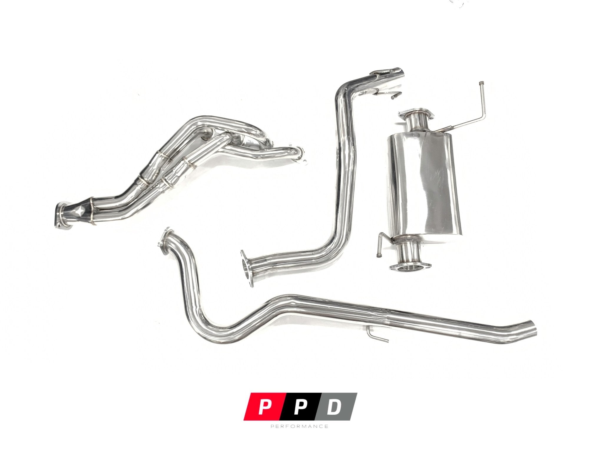 PPD Performance - Toyota Hilux (1997 - 2005) LN167 5L Engine back exhaust system - 2.5' system inc Extractors - 4X4OC™ | 4x4 Offroad Centre