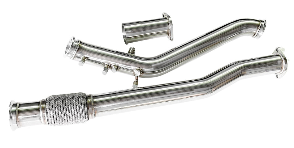 PPD Performance - Toyota Hilux (2015+) N80 GUN 2.8L & 2.4L TD 3' Stainless DPF - Delete Pipe - 4X4OC™ | 4x4 Offroad Centre