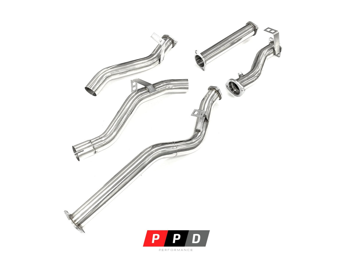 PPD Performance - Toyota Landcruiser 76 Series (2016+) VDJ76 V8 TD DPF Back Stainless Steel Exhaust - 4X4OC™ | 4x4 Offroad Centre