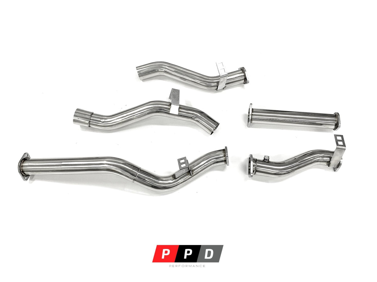 PPD Performance - Toyota Landcruiser 76 Series (2016+) VDJ76 V8 TD Turboback DPF Delete Stainless Steel Exhaust - 4X4OC™ | 4x4 Offroad Centre