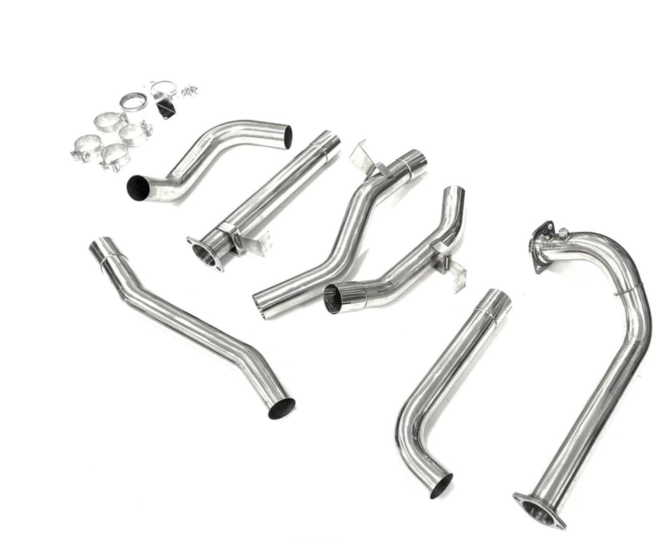 PPD Performance - Toyota Landcruiser 78 Series (1999 - 2007) Troop carrier 1HD 4.2 TD 3' Stainless Steel Turbo Back Exhaust - 4X4OC™ | 4x4 Offroad Centre