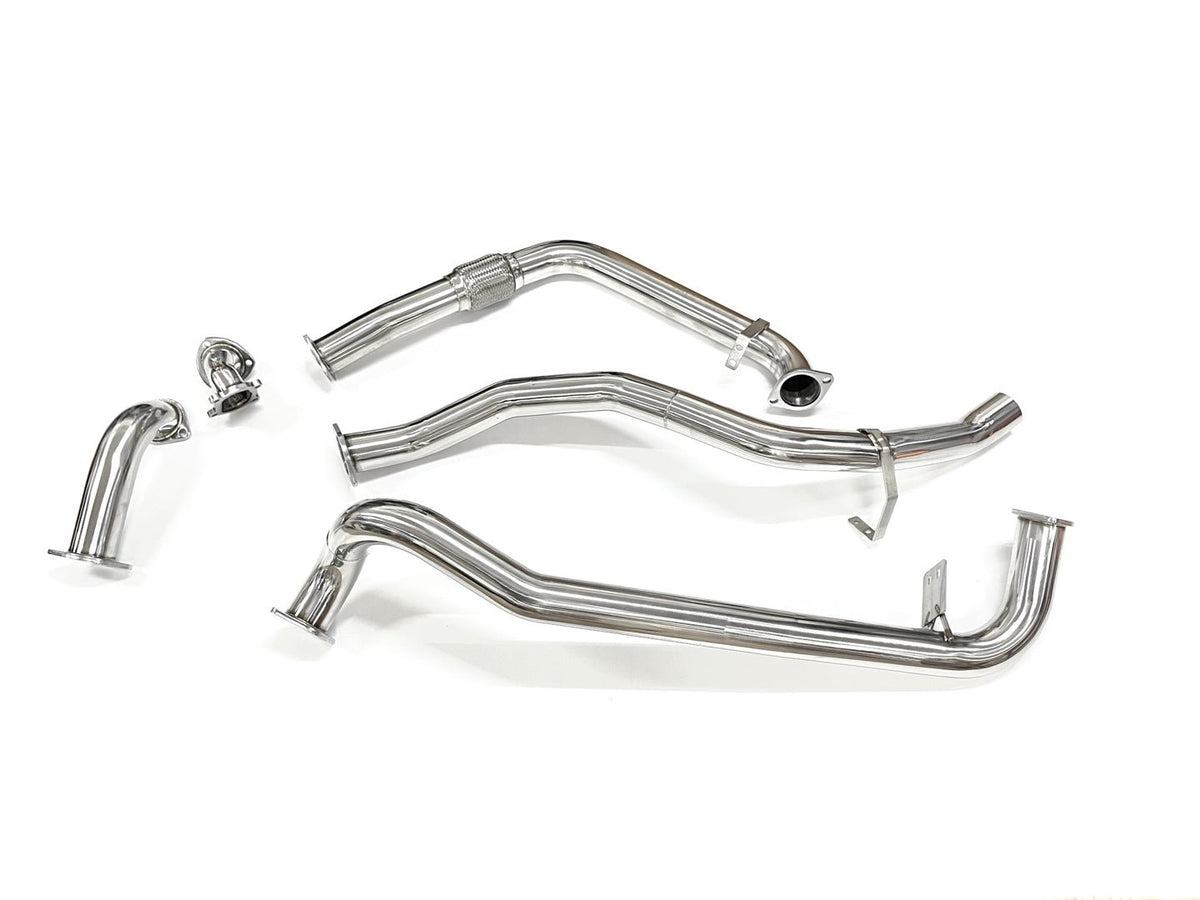 PPD Performance - Toyota Landcruiser 80 Series (1990 - 1998) 4.2L 1HDT & 1HDFT 3' Stainless Exhaust Upgrade - 4X4OC™ | 4x4 Offroad Centre