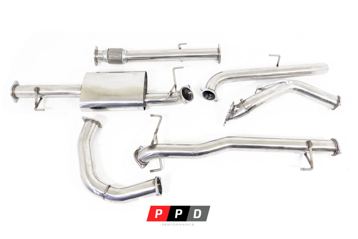 PPD Performance - Toyota Prado (2002 - 2006) 120 Series 1KZ 3.0LT TD 3' Stainless Turbo Exhaust - 4X4OC™ | 4x4 Offroad Centre