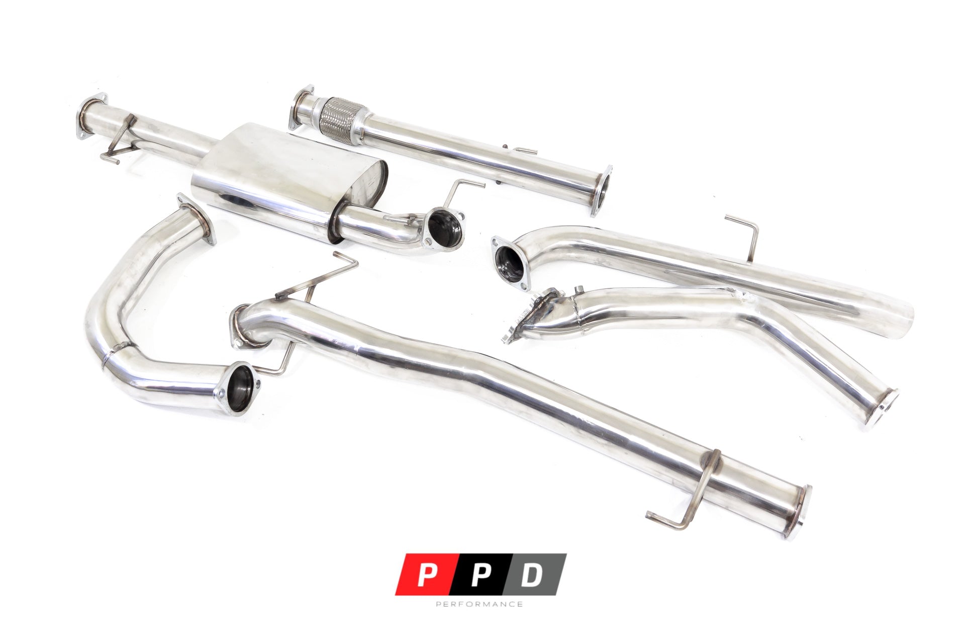 PPD Performance - Toyota Prado (2002 - 2006) 120 Series 1KZ 3.0LT TD 3' Stainless Turbo Exhaust - 4X4OC™ | 4x4 Offroad Centre