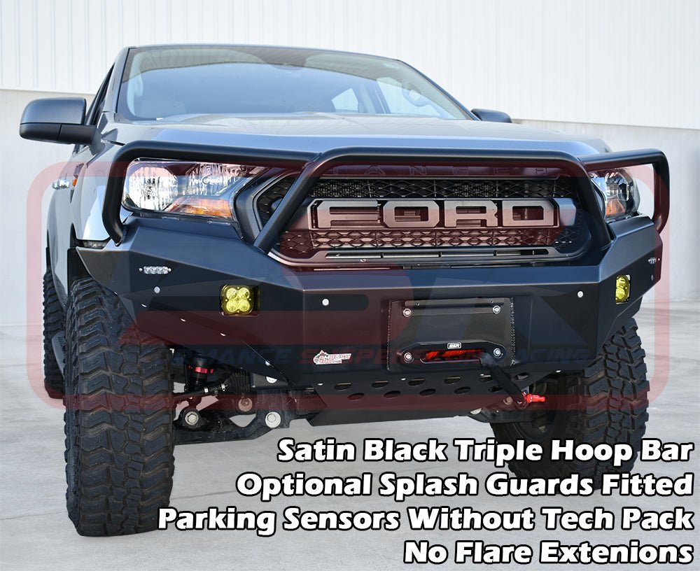 PSR - Performance Suspension Racing - Ford R Ranger (2018 - 2021) PSR PX MK3 8/2018 - ON Ambush Triple Hoop Bullbar - 4X4OC™ | 4x4 Offroad Centre