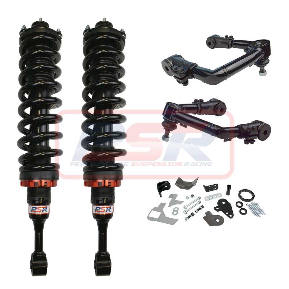 PSR - Performance Suspension Racing - Ford Ranger (2012 - 2018) PSR suspension front lift kit - 3 - 5' Front Adjustable Struts (Assembled Pair) - 4X4OC™ | 4x4 Offroad Centre