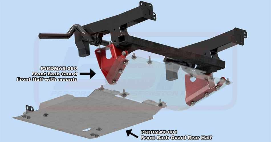 PSR - Performance Suspension Racing - Isuzu D - Max (2020 - 2025) PSR 3 - Mazda BT - 50 TF 2021 - ON Chassis Saver Front Bash Guard Front Half - 4X4OC™ | 4x4 Offroad Centre