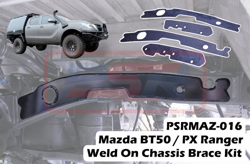 PSR - Performance Suspension Racing - Mazda BT - 50 (2016 - 2020) PSR / PX Ranger Weld On Chassis Brace Kit (4 Plates)(Dual Cab) - 4X4OC™ | 4x4 Offroad Centre