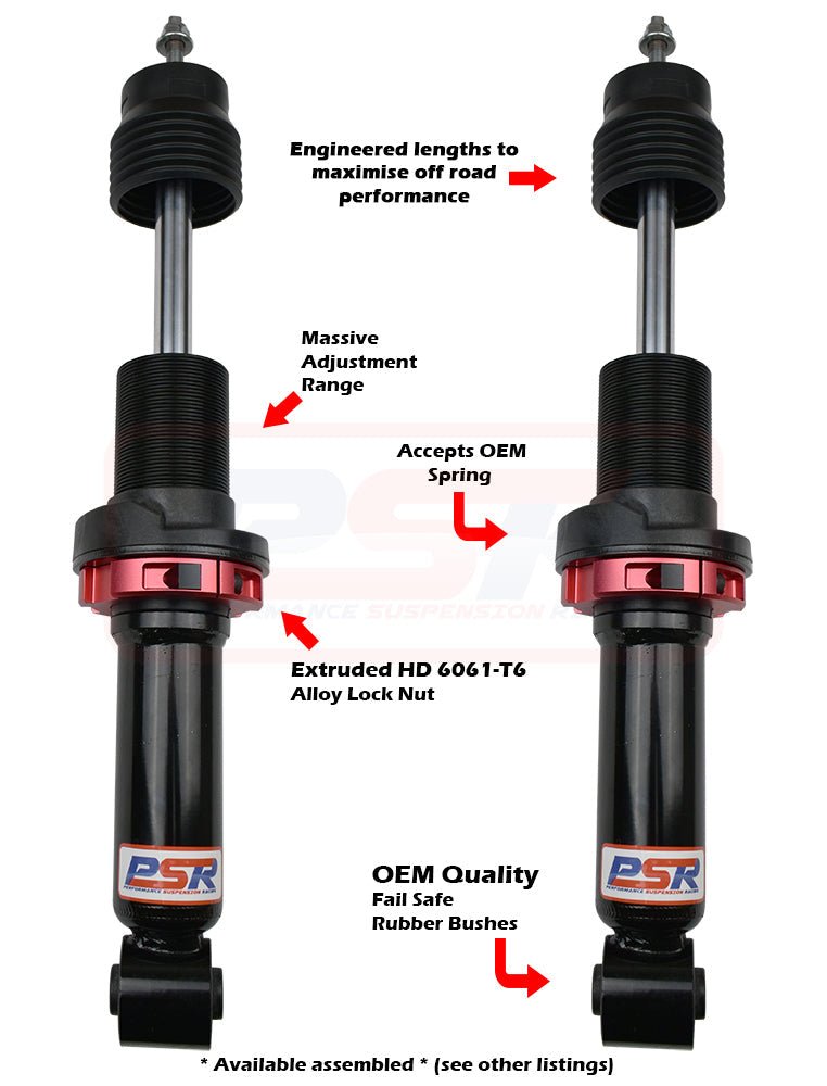 PSR - Performance Suspension Racing - Mitsubishi Triton (2006 - 2023) PSR ML - MR PSR TTG Front 2 - 3' Adjustable Shock Absorber - PAIR - 4X4OC™ | 4x4 Offroad Centre