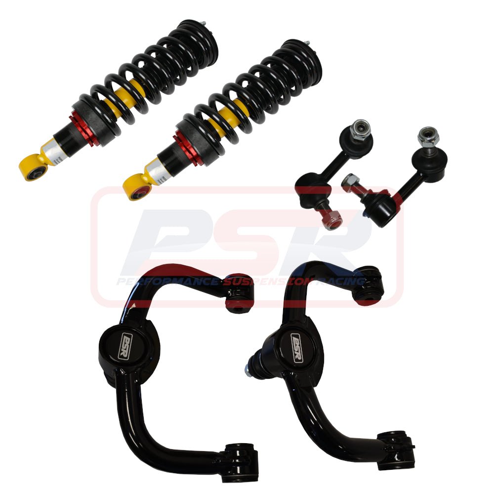 PSR - Performance Suspension Racing - Nissan Navara (2005 - 2015) D40 PSR Bilstein suspension front lift kit 3' Lift Front Adjustable Struts (Assembled Pair) - 4X4OC™ | 4x4 Offroad Centre