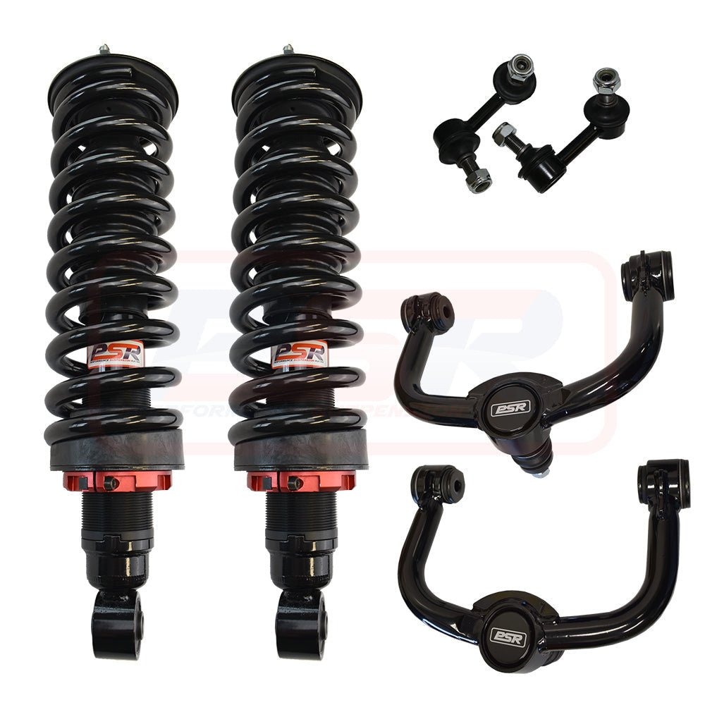 PSR - Performance Suspension Racing - Nissan Navara (2005 - 2015) D40 PSR TTG 3' Front Lift kit Adjustable Struts (Assembled Pair) - 4X4OC™ | 4x4 Offroad Centre