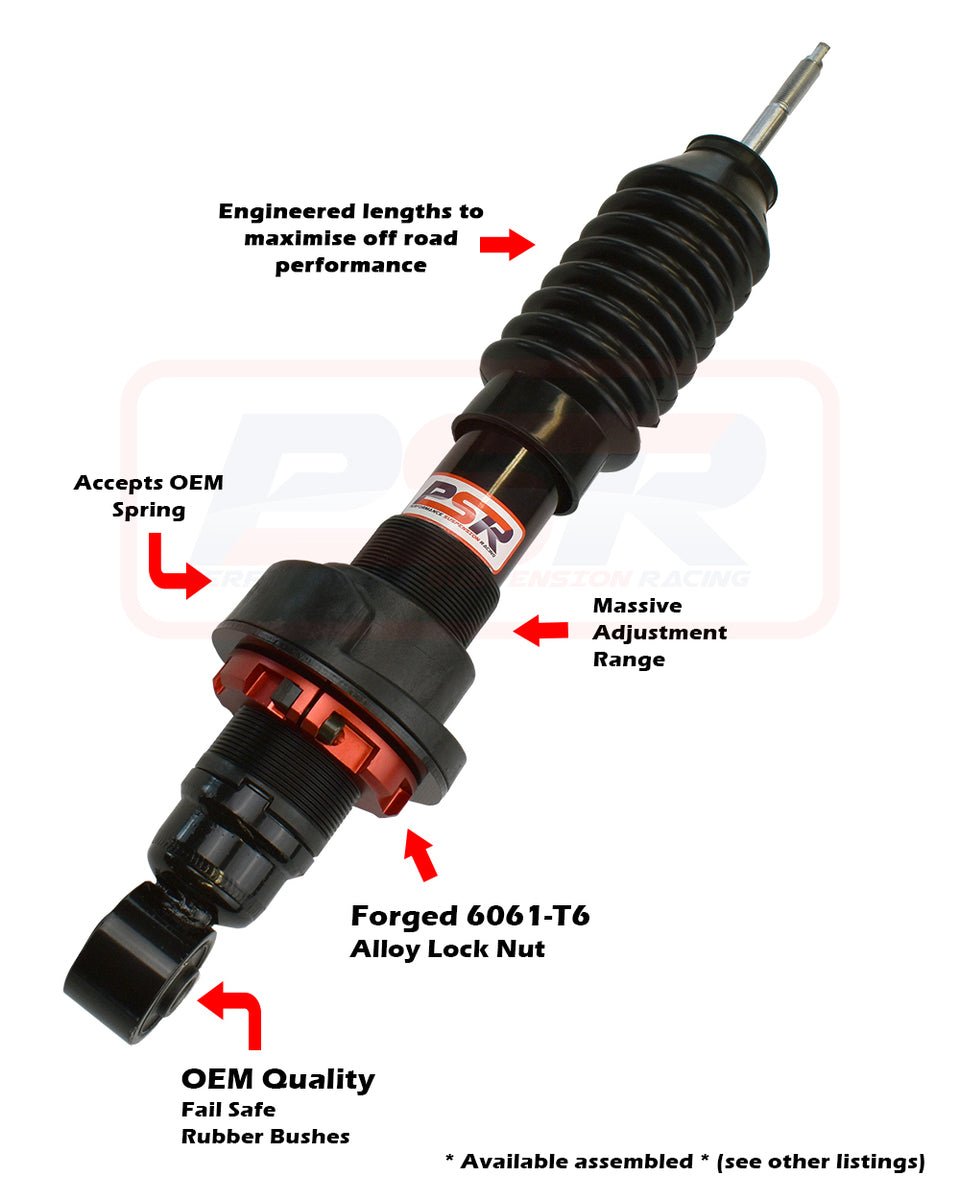 PSR - Performance Suspension Racing - Nissan Navara (2008 - 2015) PSR D40 / NP300 / Pathfinder R51 PSR TTG Front 2 - 5' Adjustable Shock Absorber - 4X4OC™ | 4x4 Offroad Centre