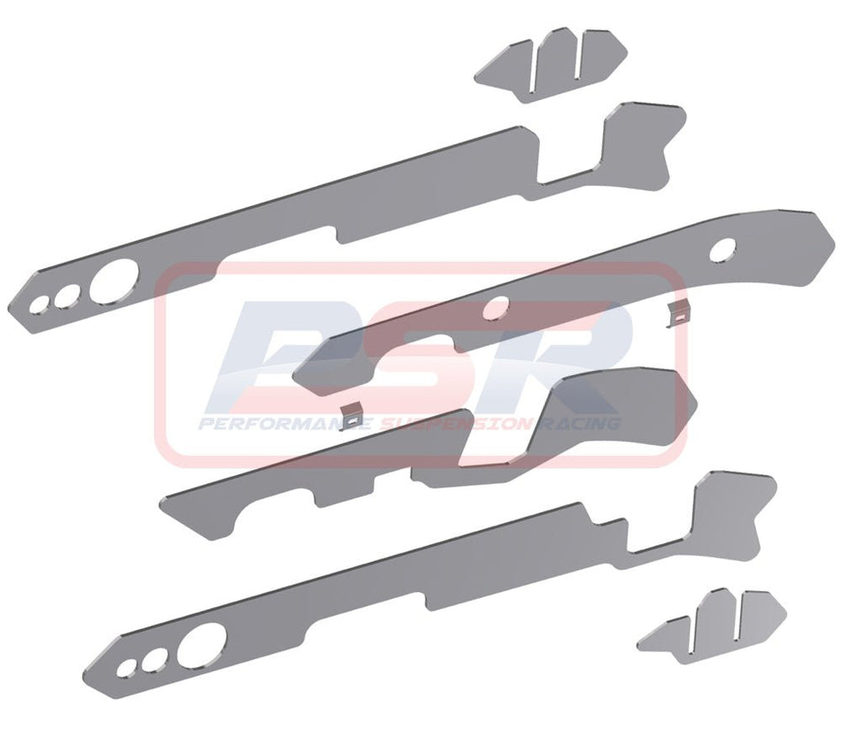 PSR - Performance Suspension Racing - Nissan Navara (2008 - 2015) PSR D40 Weld On Chassis Brace Kit (Spanish Only, 6 Plates) - 4X4OC™ | 4x4 Offroad Centre