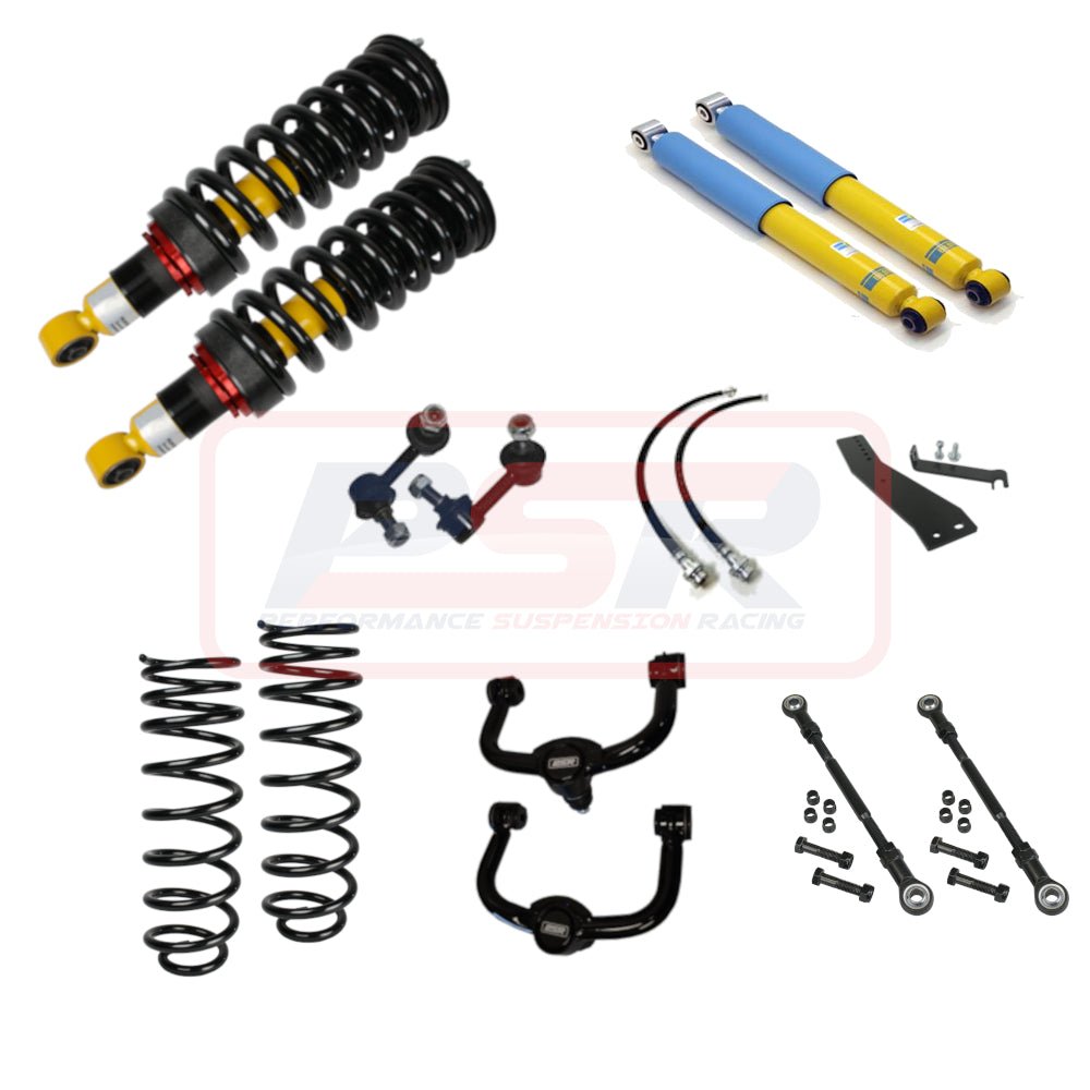 PSR - Performance Suspension Racing - Nissan Navara (2015 - 2022) Np300 PSR Bilstein suspension lift kit 4' / 3' Lift Front Adjustable Struts - 4X4OC™ | 4x4 Offroad Centre