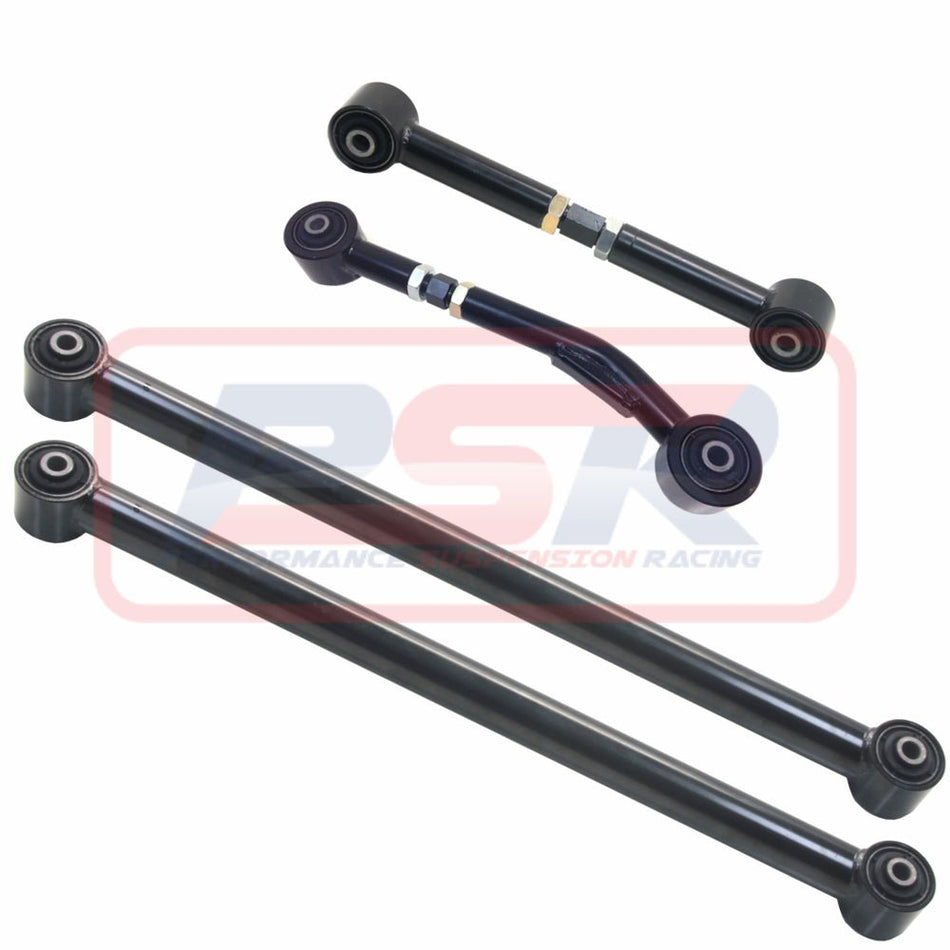 PSR - Performance Suspension Racing - Nissan Patrol (1988 - 1997) PSR GQ & GU Adjustable Upper (Bent for long range tank) & Fixed Standard Length Lower Trailing Arm Kit (678mm) - 4X4OC™ | 4x4 Offroad Centre