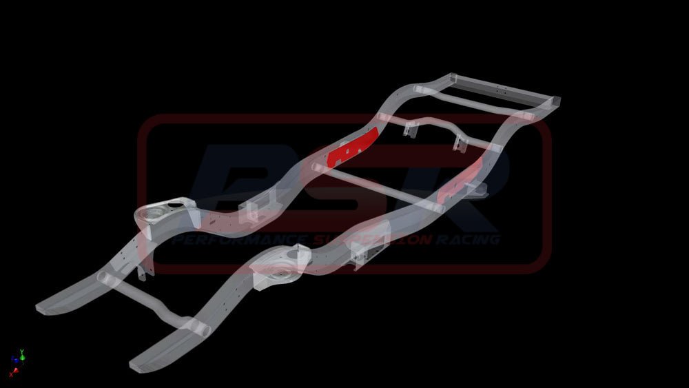 PSR - Performance Suspension Racing - Nissan Patrol (1988 - 1997) PSR GQ - GU Chassis Bracing Rear Internal (Rear lower control arm only) - 4X4OC™ | 4x4 Offroad Centre