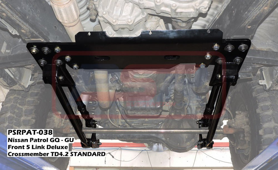 PSR - Performance Suspension Racing - Nissan Patrol (1988 - 1997) PSR GQ - GU Front 5 link Deluxe Cross Member TD4.2 STANDARD - 4X4OC™ | 4x4 Offroad Centre