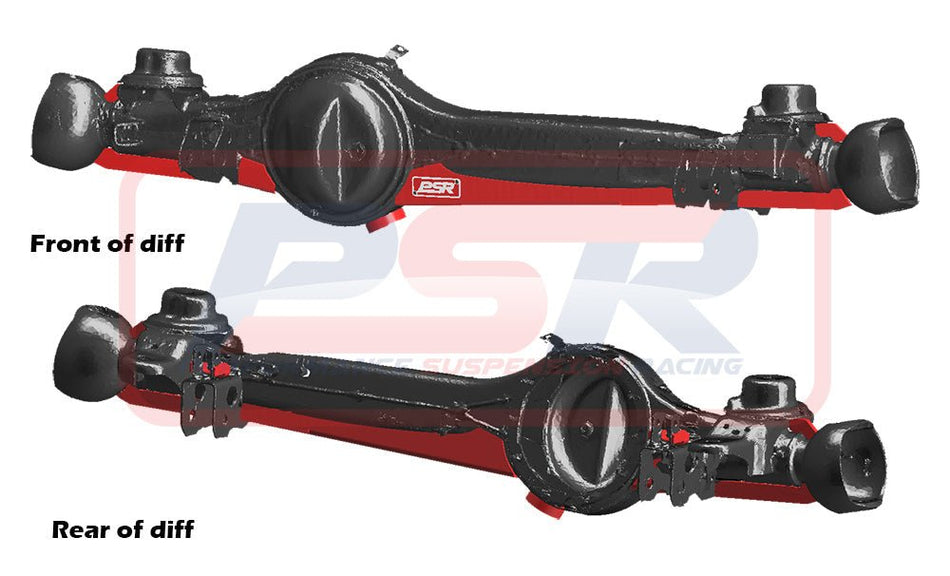 PSR - Performance Suspension Racing - Toyota Landcruiser 80 Series (1999 - 2020) PSR 80/105 Series Front Diff Brace System (Weld on)(No center Guard) - 4X4OC™ | 4x4 Offroad Centre