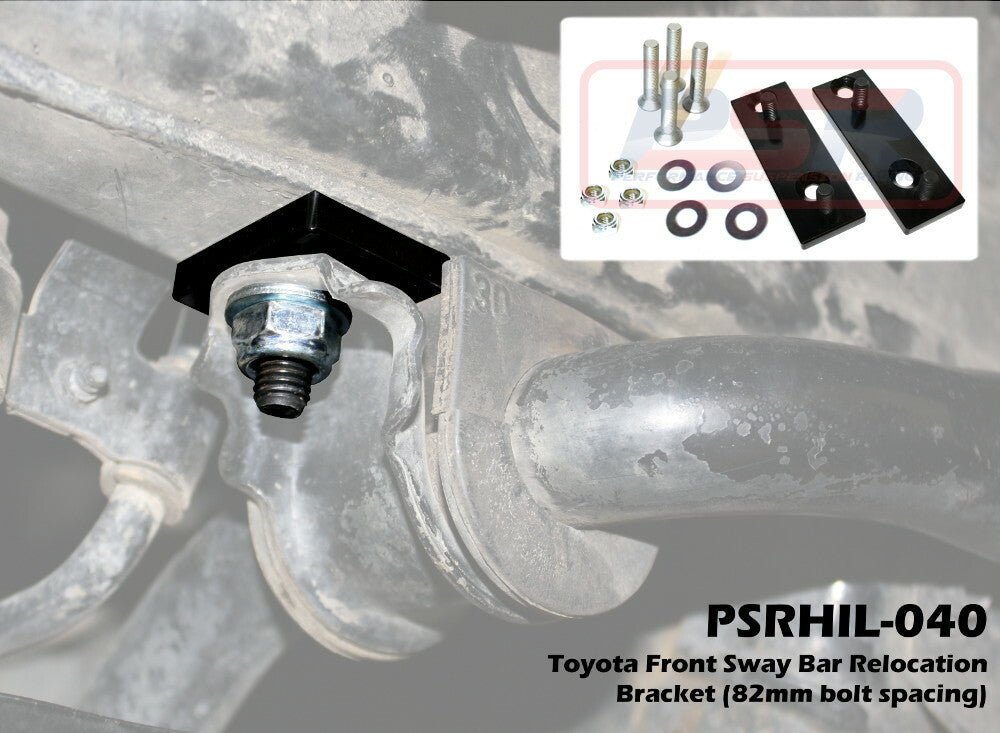 PSR - Performance Suspension Racing - Toyota Prado (2005 - 2015) PSR 120 & 150 Series Front Sway Bar Relocation Bracket (82mm bolt spacing) - 4X4OC™ | 4x4 Offroad Centre